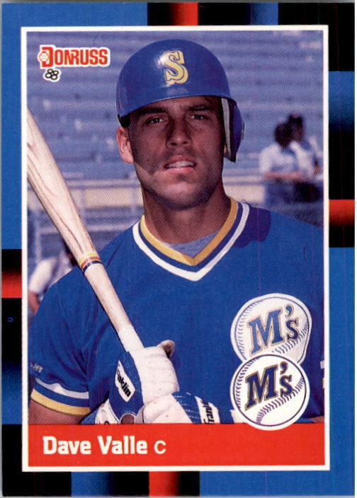 1988 Dave Valle Donruss Baseball Card #393
