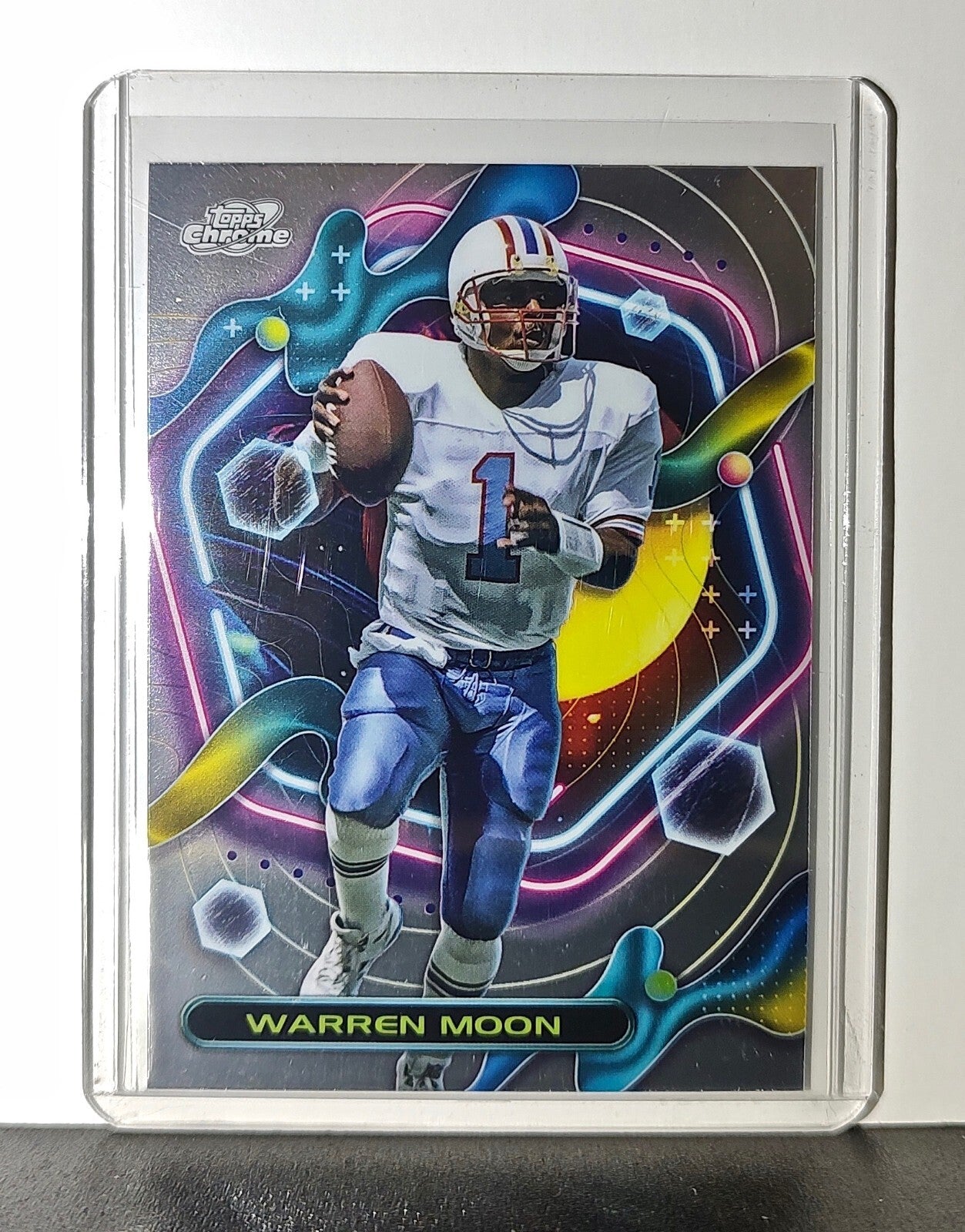 Warren Moon 2023 Topps Chrome Cosmic #271 Card Houston Oilers