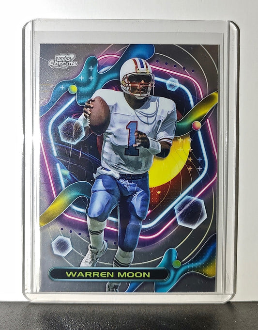 Warren Moon 2023 Topps Chrome Cosmic #271 Card Houston Oilers