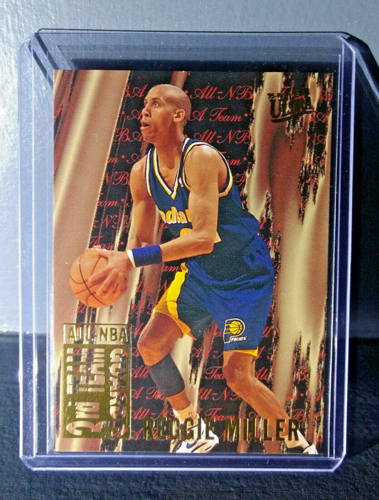 1995-96 Reggie Miller Fleer Ultra All-NBA Team #12 Basketball Card