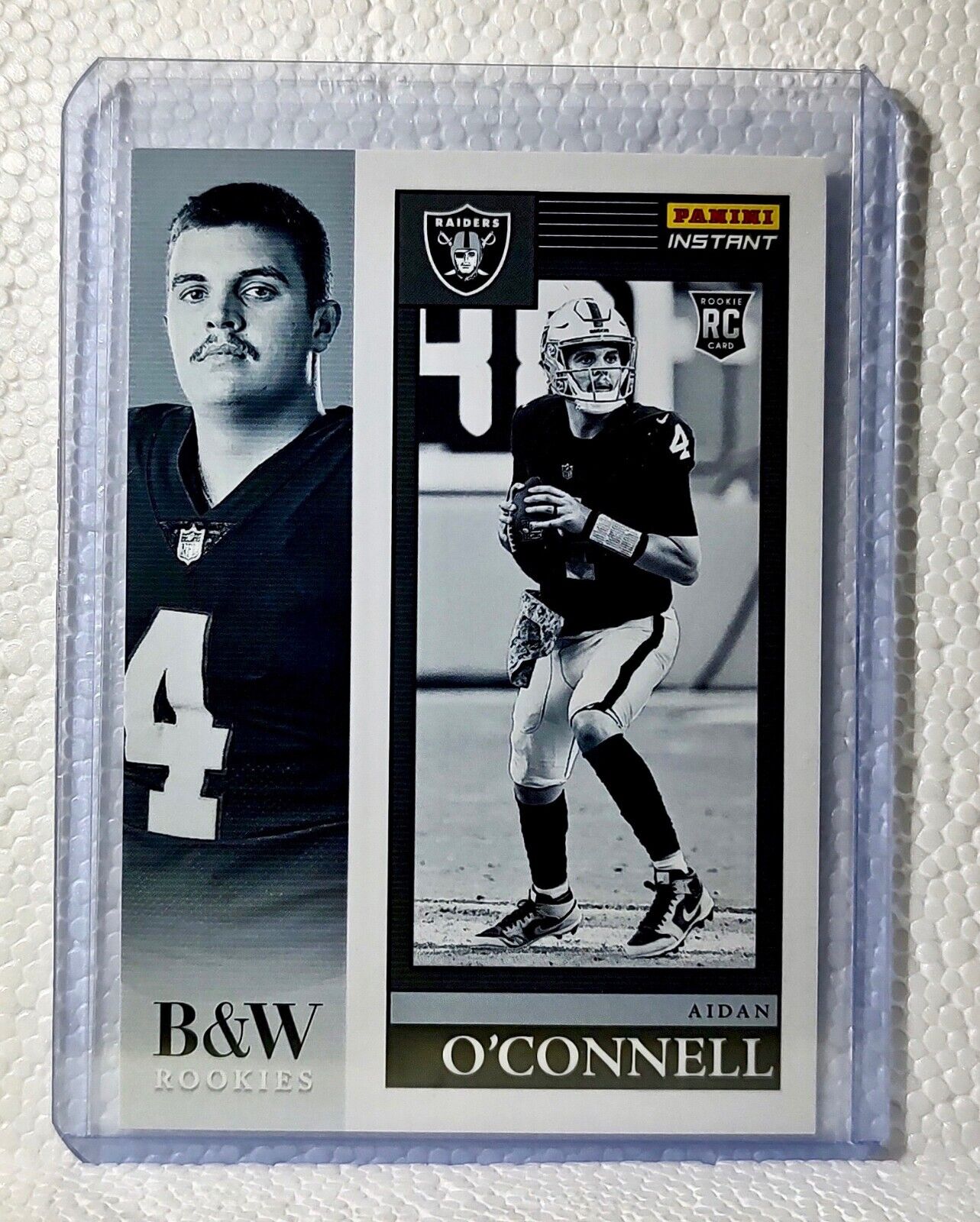 Aidan O'Connell 2023 Panini NFL #5 Black & White Rookies Card Raiders 1/216