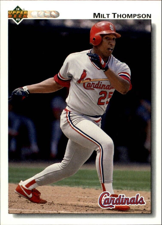 Milt Thompson 1992 Upper Deck MLB #397 Baseball Card St. Louis Cardinals