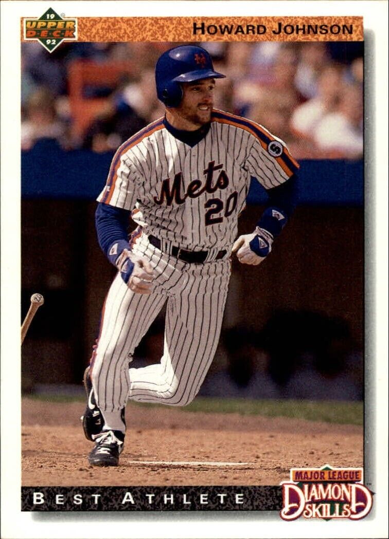 Howard Johnson 1992 Upper Deck MLB #720 Diamond Skills Baseball Card Mets
