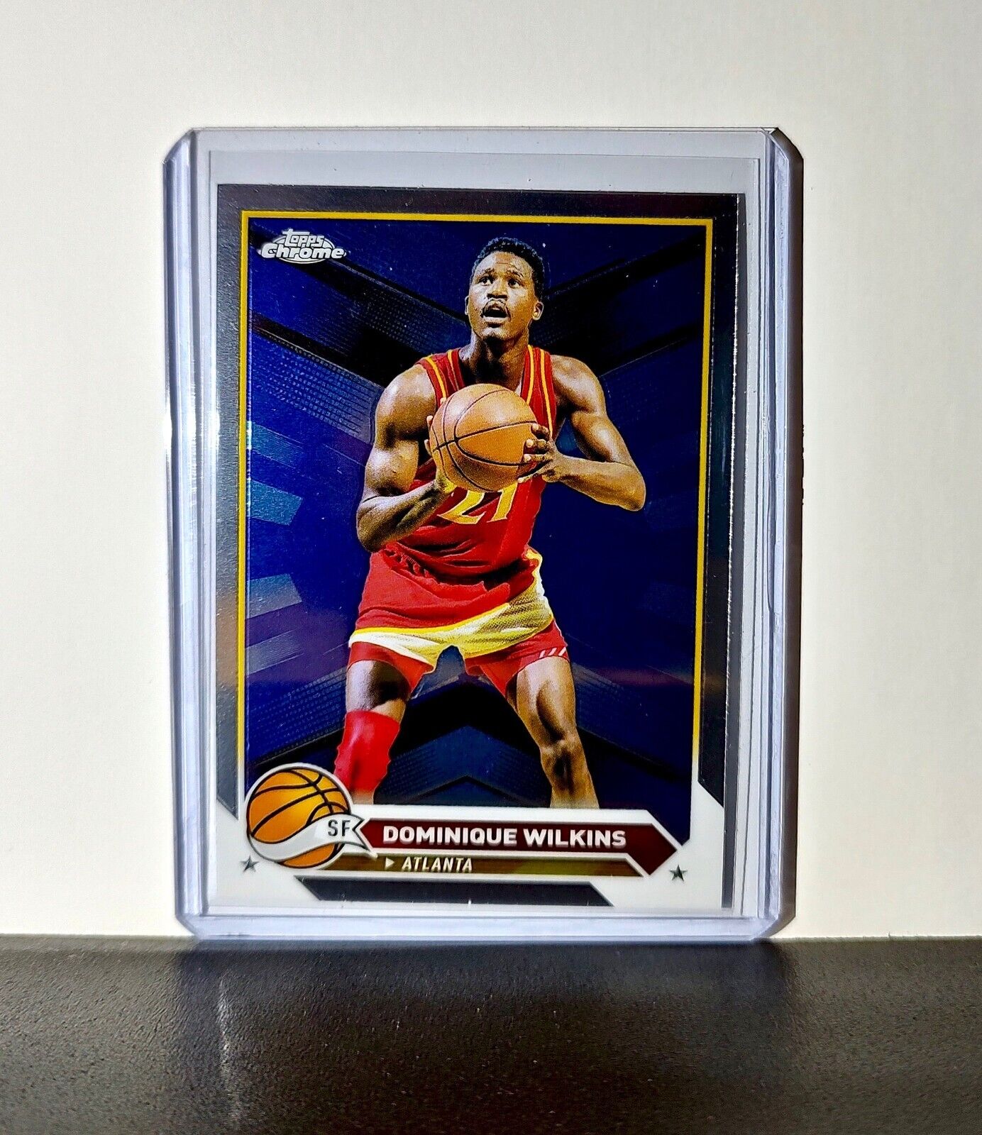 Dominique Wilkins 2023-24 Topps Chrome NBA #166 Card Atlanta Hawks