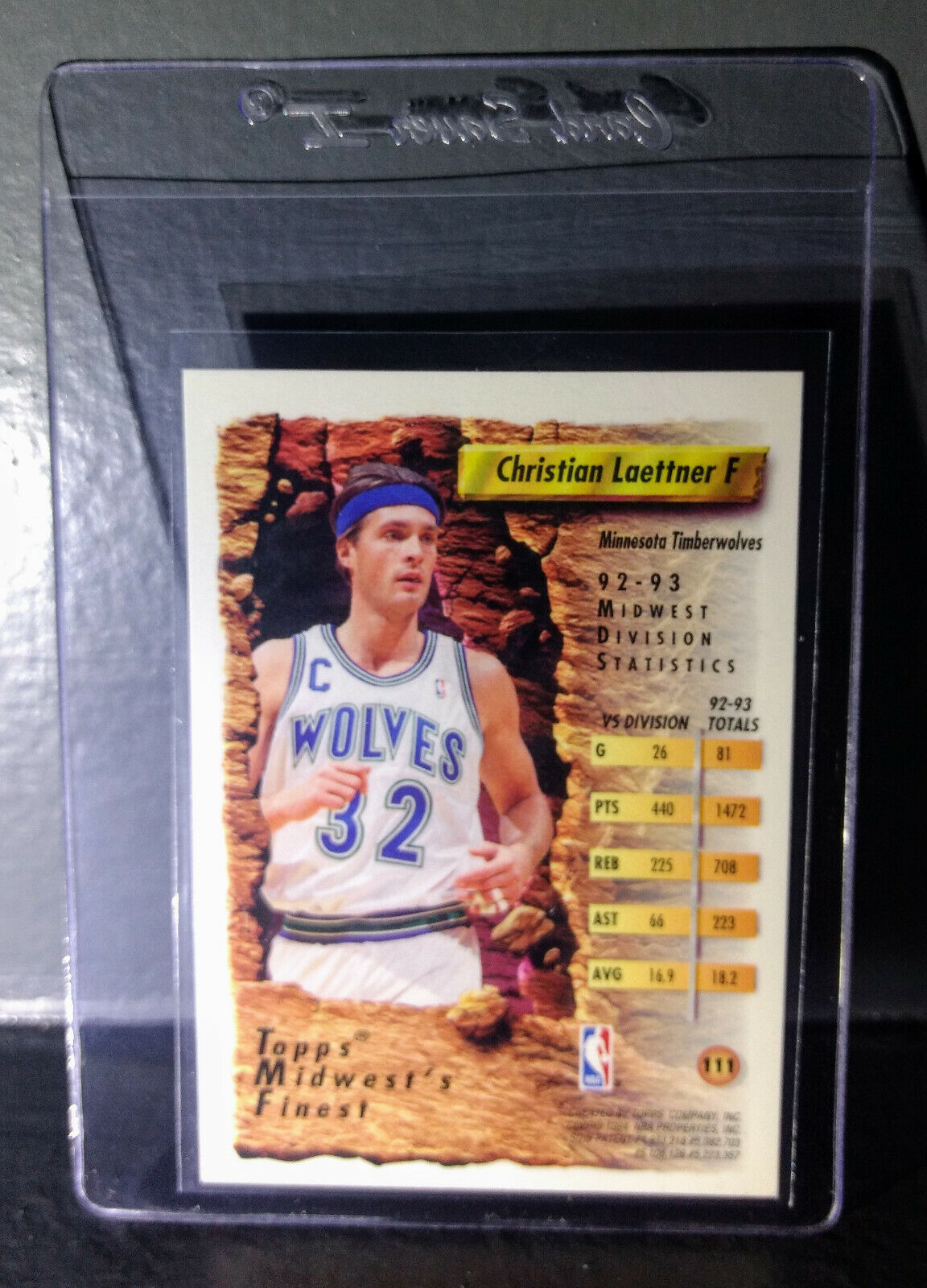 1993-94 Topps Finest Christian Laettner #111 Midwest's Finest Basketball Card