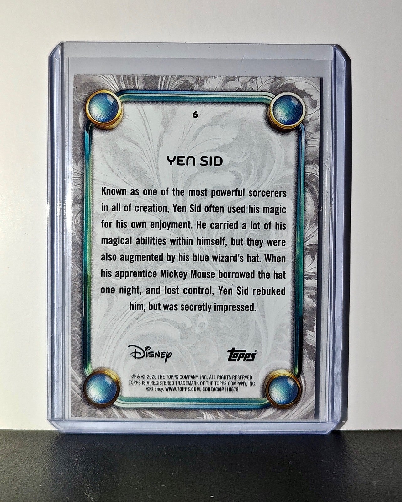 Yen Sid 2025 Topps Disney Wonder #6 Card Fantasia