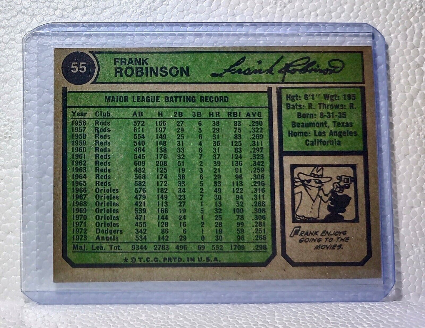 Frank Robinson 1974 Topps MLB #55 Baseball Card California Angels