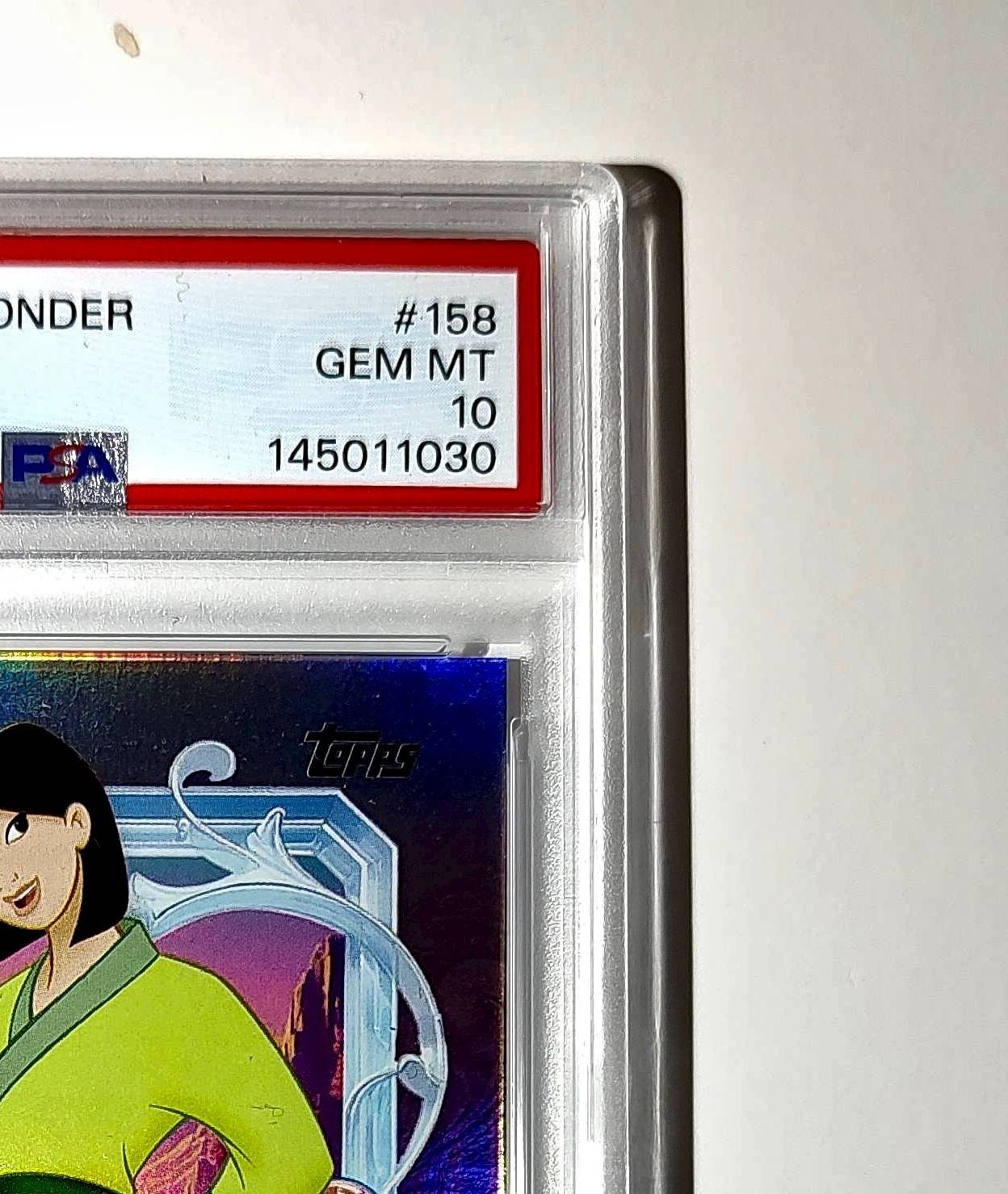 Mulan 2025 Topps Disney Cartoon Princess #158 Card Mulan PSA 10