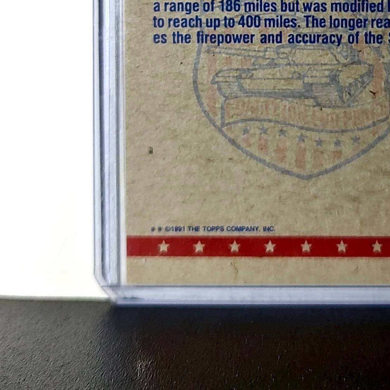 SCUD Missile (A) 1991 Topps Desert Storm #50 Card