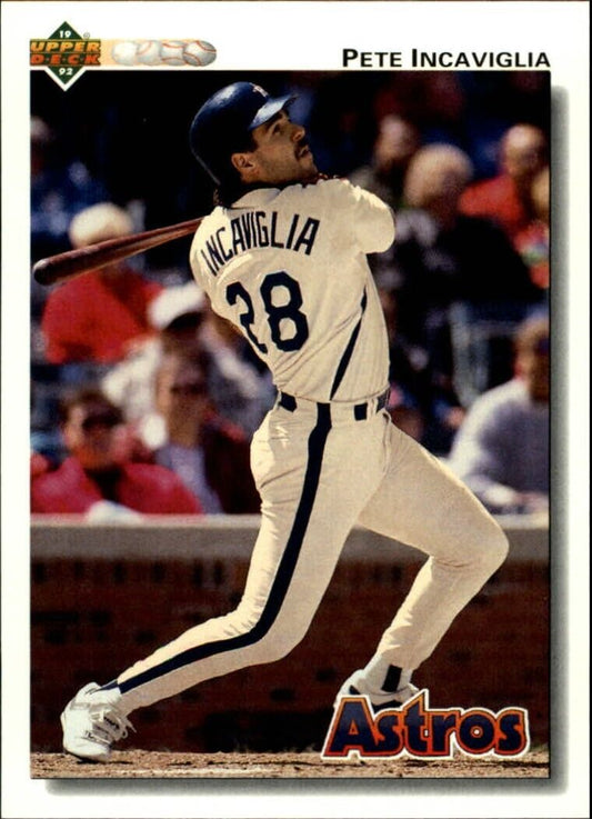 Pete Incaviglia 1992 Upper Deck MLB #759 Baseball Card Houston Astros