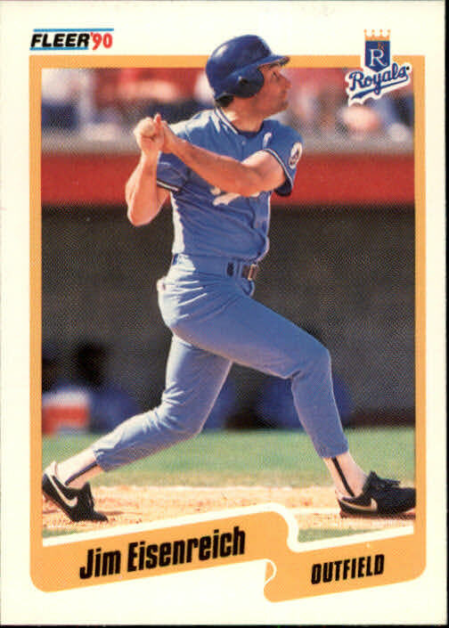 1990 Jim Eisenreich Fleer Baseball Card #106