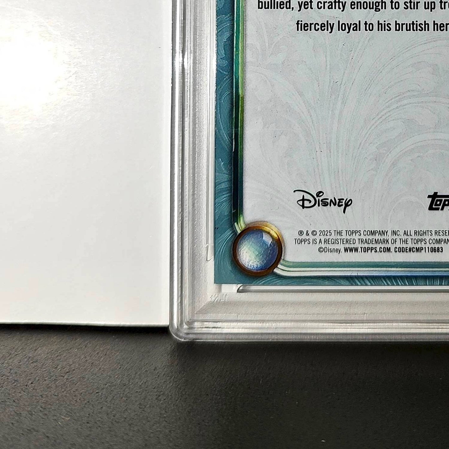 LeFou 2025 Topps Disney Wonder #127 Diamond Card Beauty and the Beast PSA 6