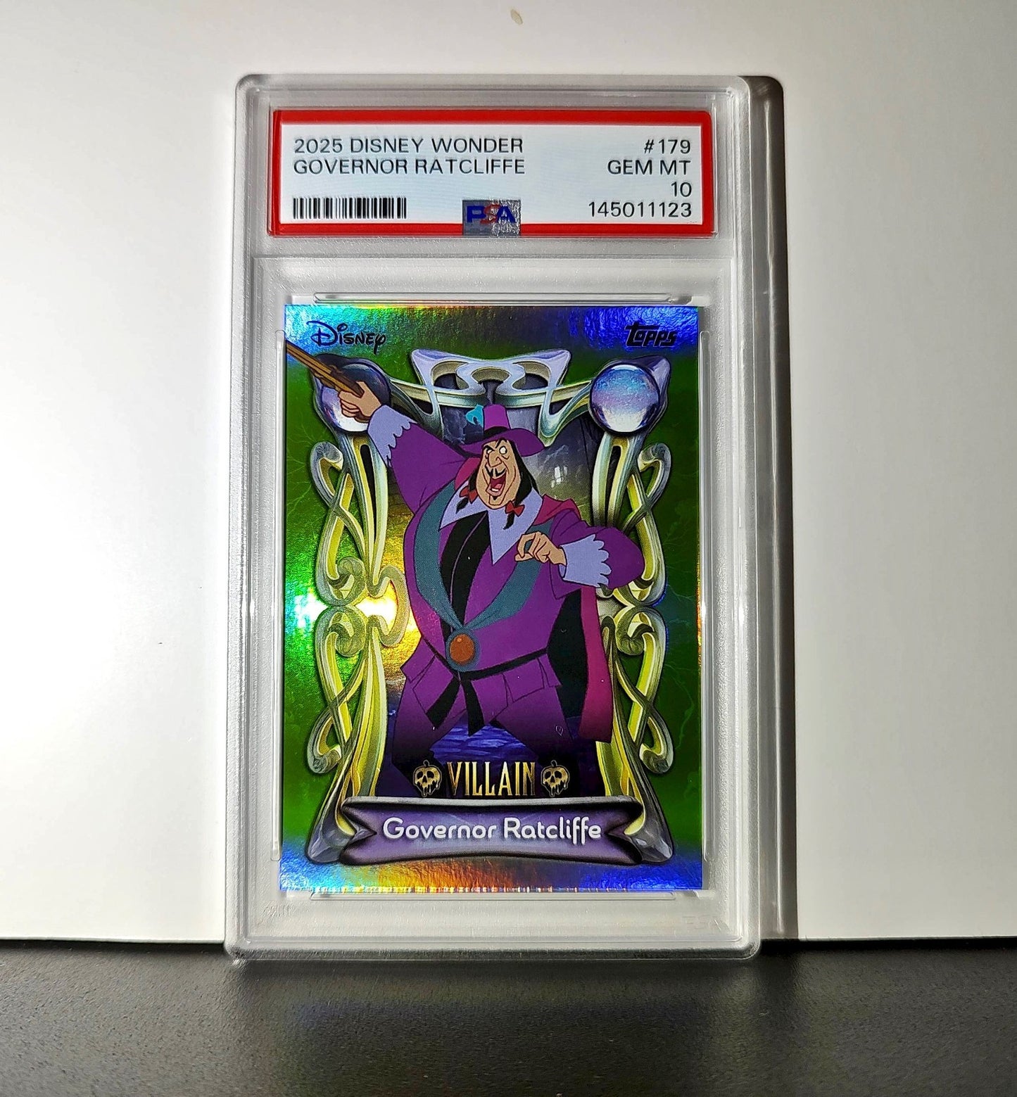 Governor Ratcliffe 2025 Topps Disney Wonder #179 Card Pocahontas PSA 10
