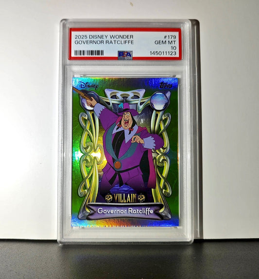 Governor Ratcliffe 2025 Topps Disney Wonder #179 Card Pocahontas PSA 10