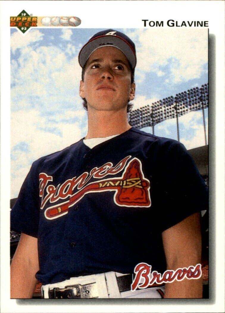 Tom Glavine 1992 Upper Deck MLB #342 Baseball Card Atlanta Braves