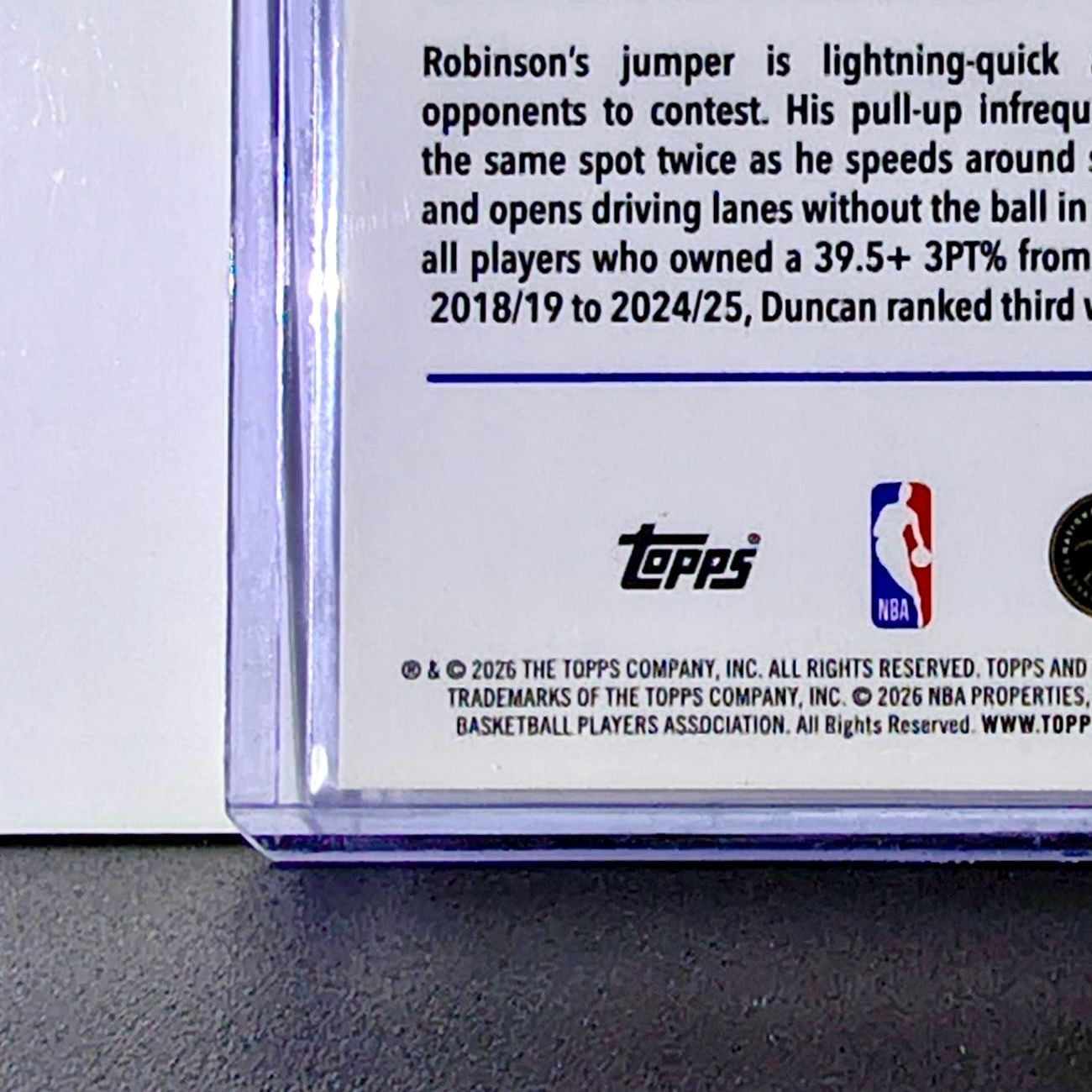 Duncan Robinson 2025-26 NBA Topps Chrome Update X-Fractor #136 Card Pistons