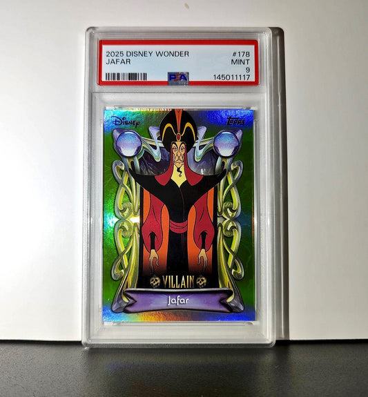 Jafar 2025 Topps Disney Wonder #178 Card Aladdin PSA 9 MT