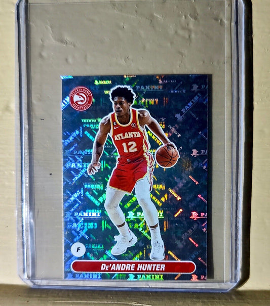 2023-24 De'Andre Hunter Panini NBA Basketball #102 Sticker Atlanta Hawks