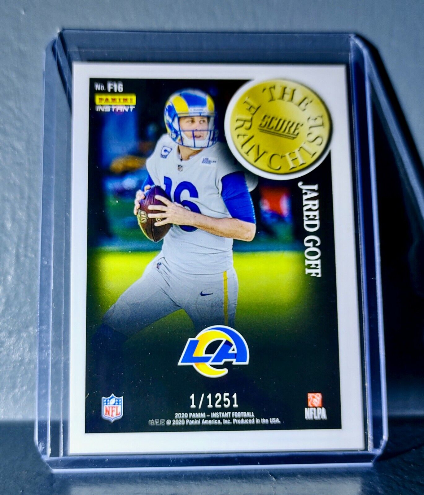 Jared Goff 2020 Panini NFL Instant Score The Franchise #16 Card 1/1251