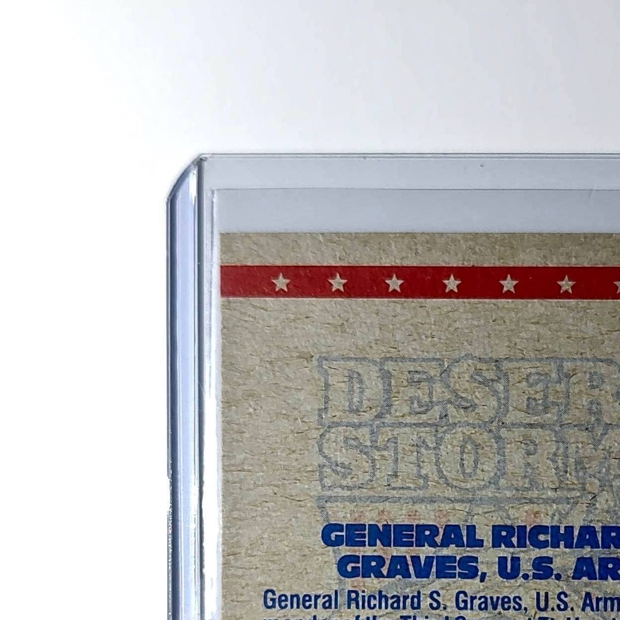 General Richard G. Graves 1991 Topps Desert Storm #5 Card