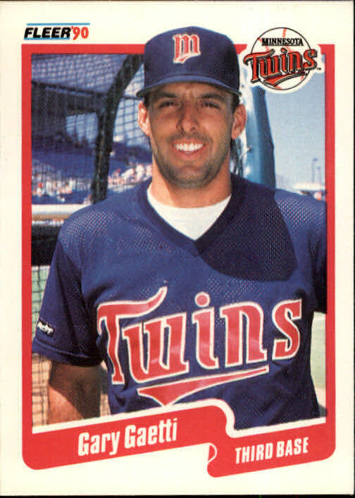 1990 Gary Gaetti Fleer Baseball Card #373