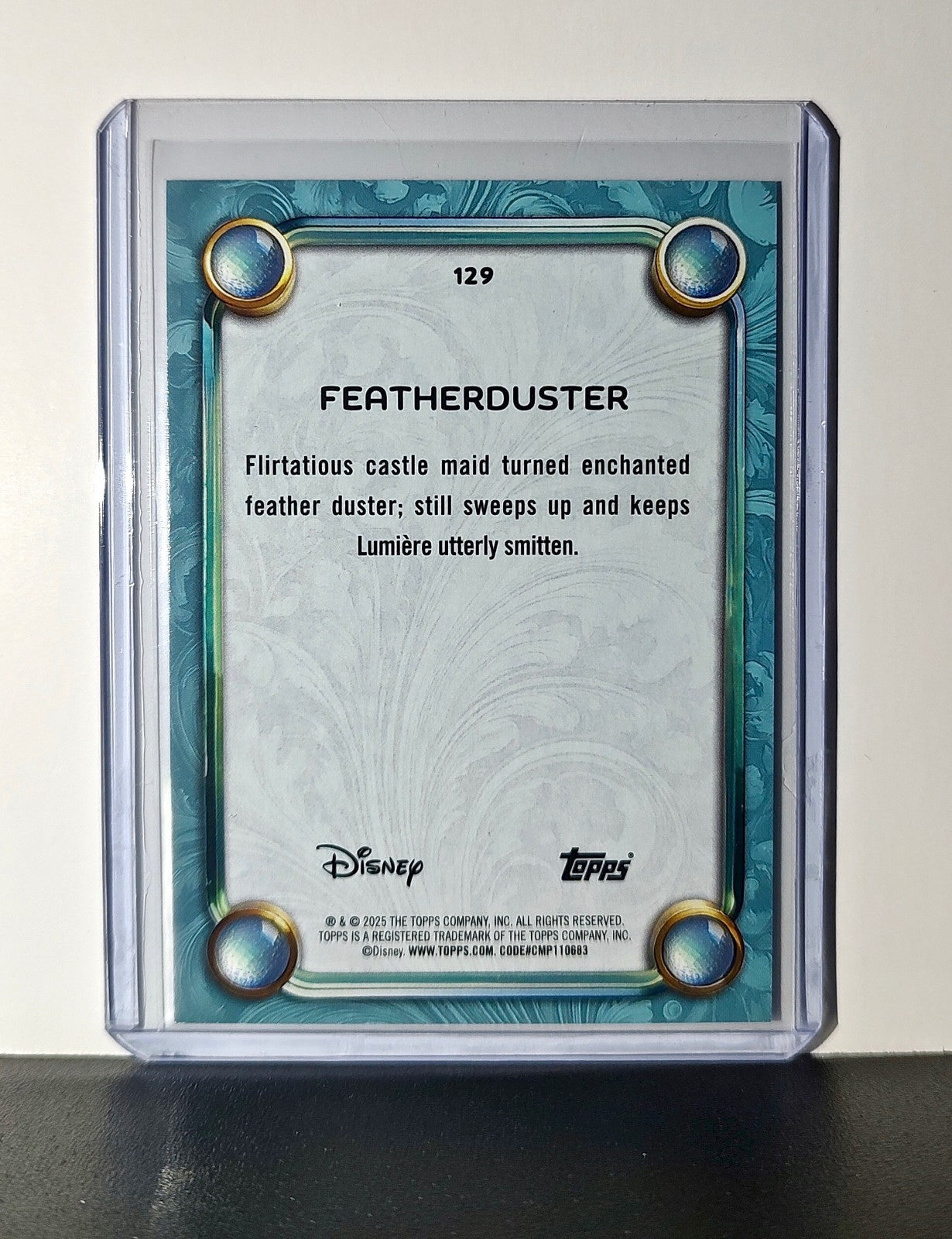 Featherduster 2025 Topps Disney Wonder #129 Diamond Card Beauty and the Beast