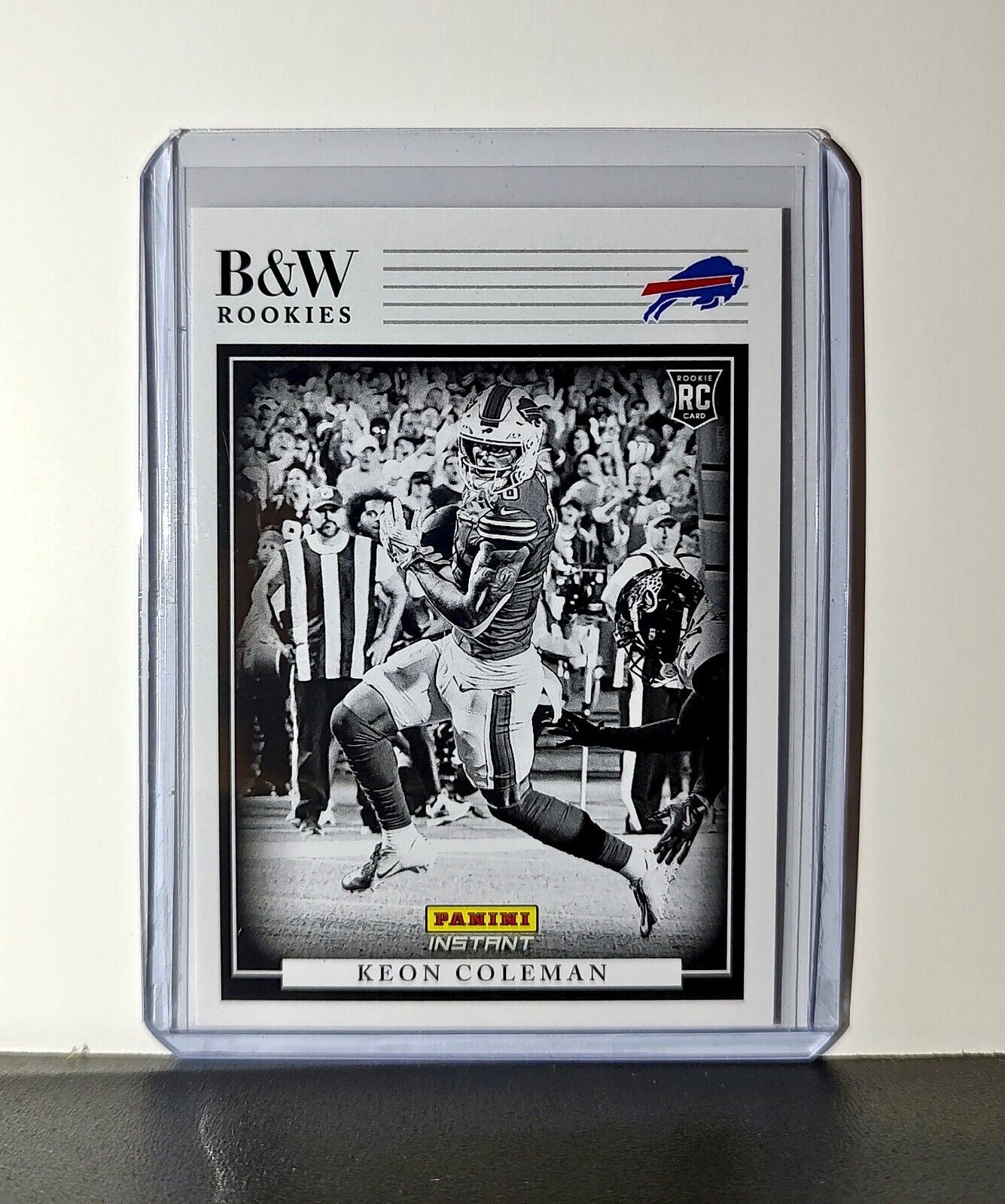 Keon Coleman 2024 Panini NFL #21 Black & White Rookies Card Bills 1 of 680