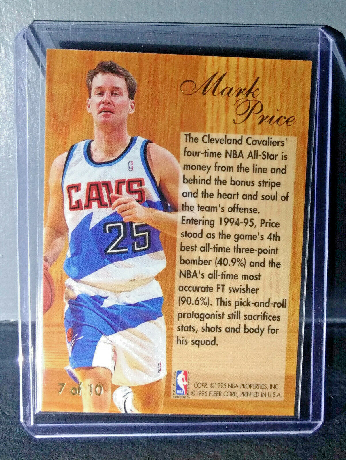 1994-95 Mark Price Flair Play Maker #7 Basketball Card