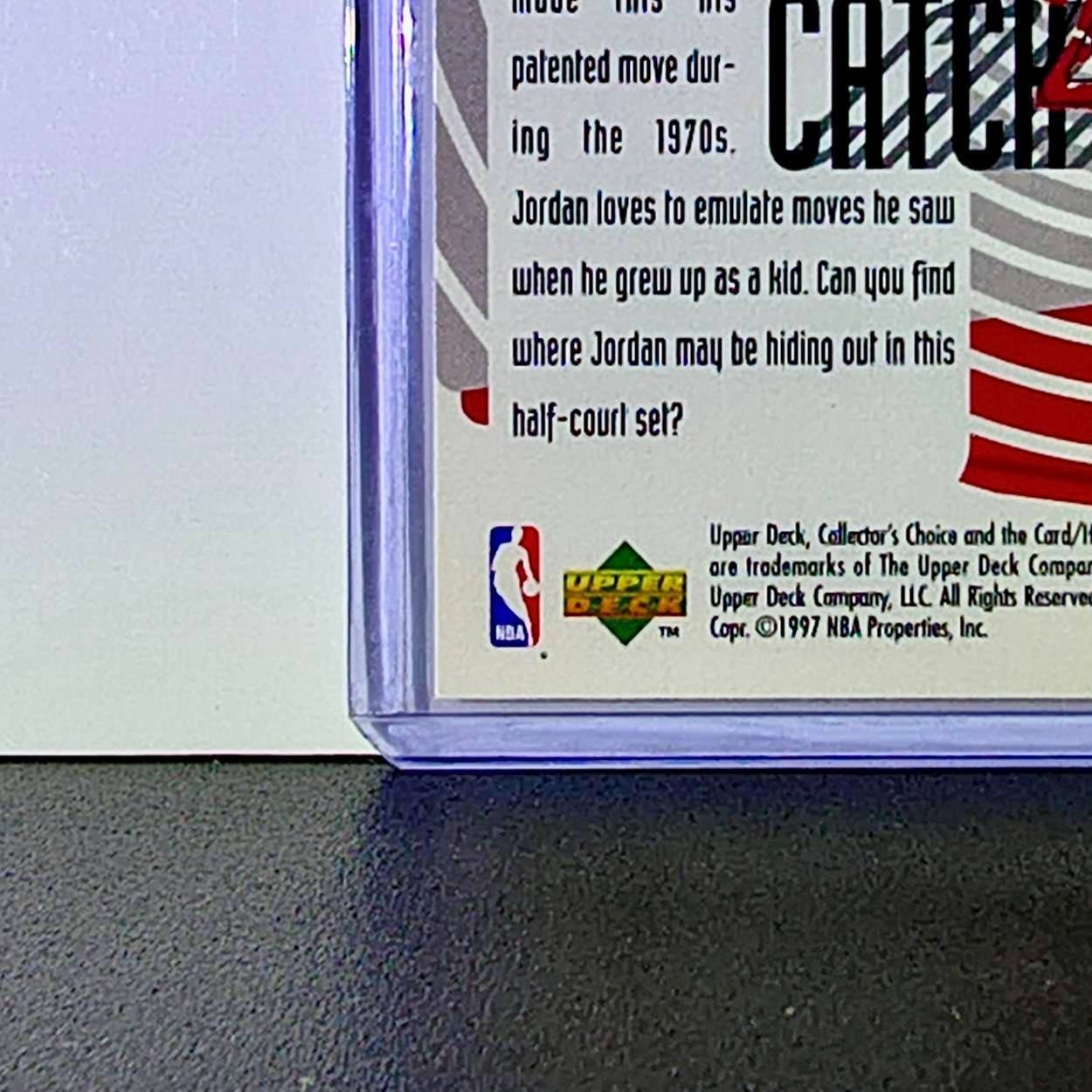 Michael Jordan 1997-98 Upper Deck Collector's Choice Catch 23 #187 Card Bulls