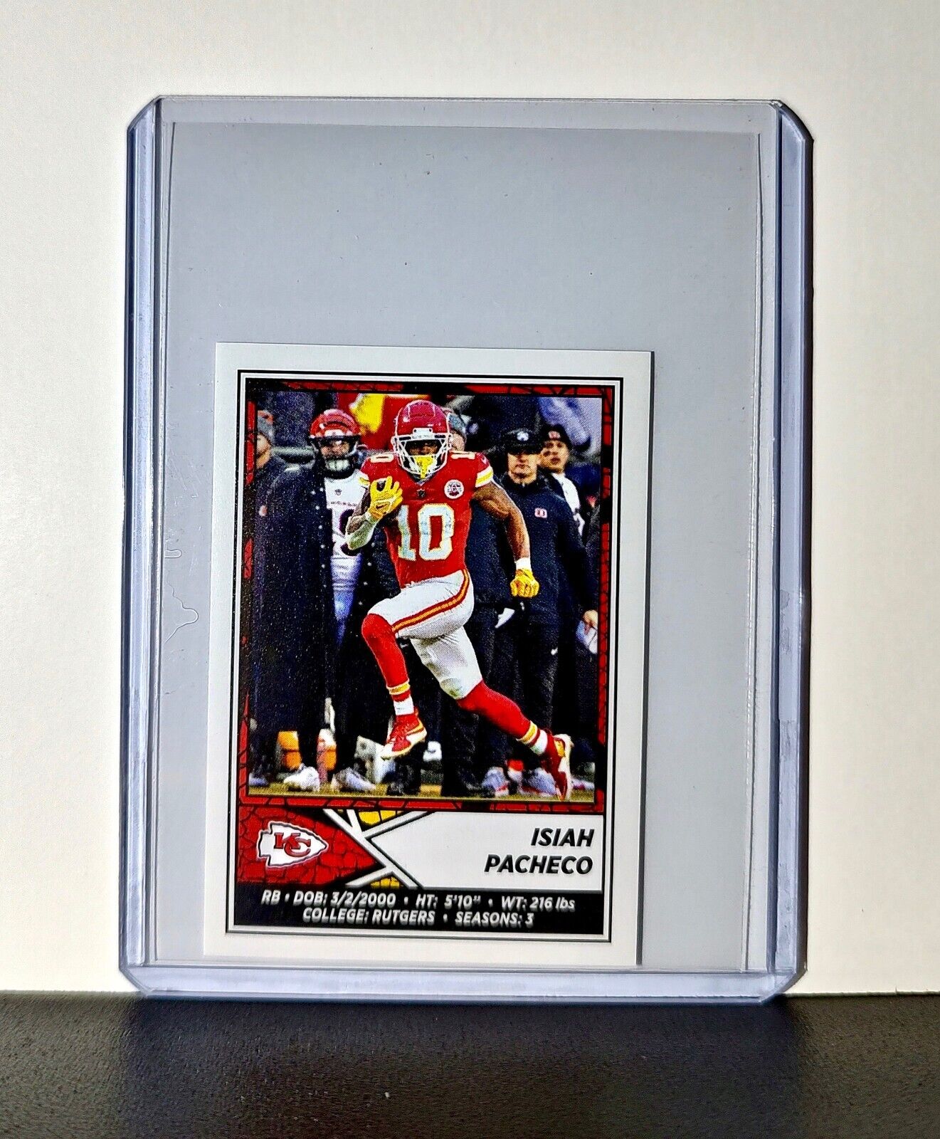 Isiah Pacheco 2024 Panini NFL Sticker #252 Kansas City Chiefs