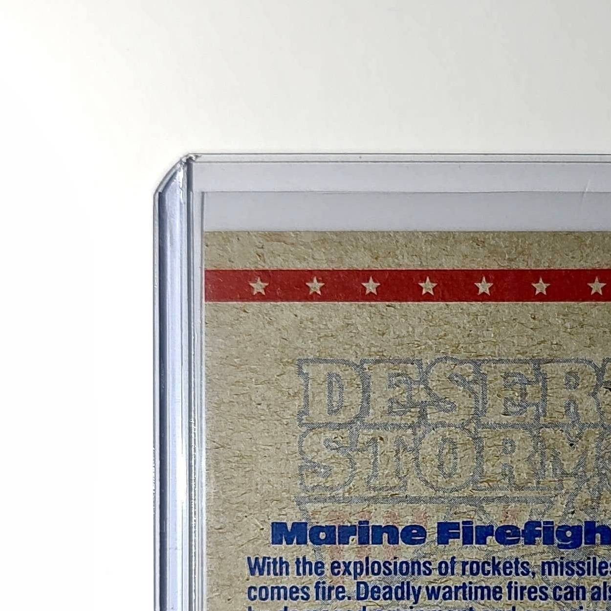 Marine Firefighters 1991 Topps Desert Storm #74 Card