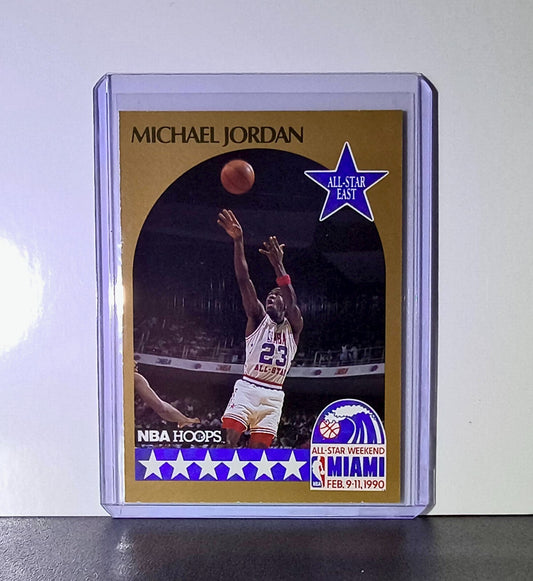 Michael Jordan 1990-91 NBA Hoops All-Star #5 Basketball Card Chicago Bulls