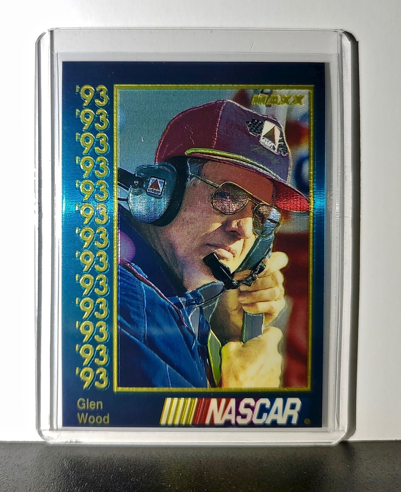 Glen Wood 1993 Maxx Premier Plus Racing #102 NASCAR Card Wood Brothers Racing