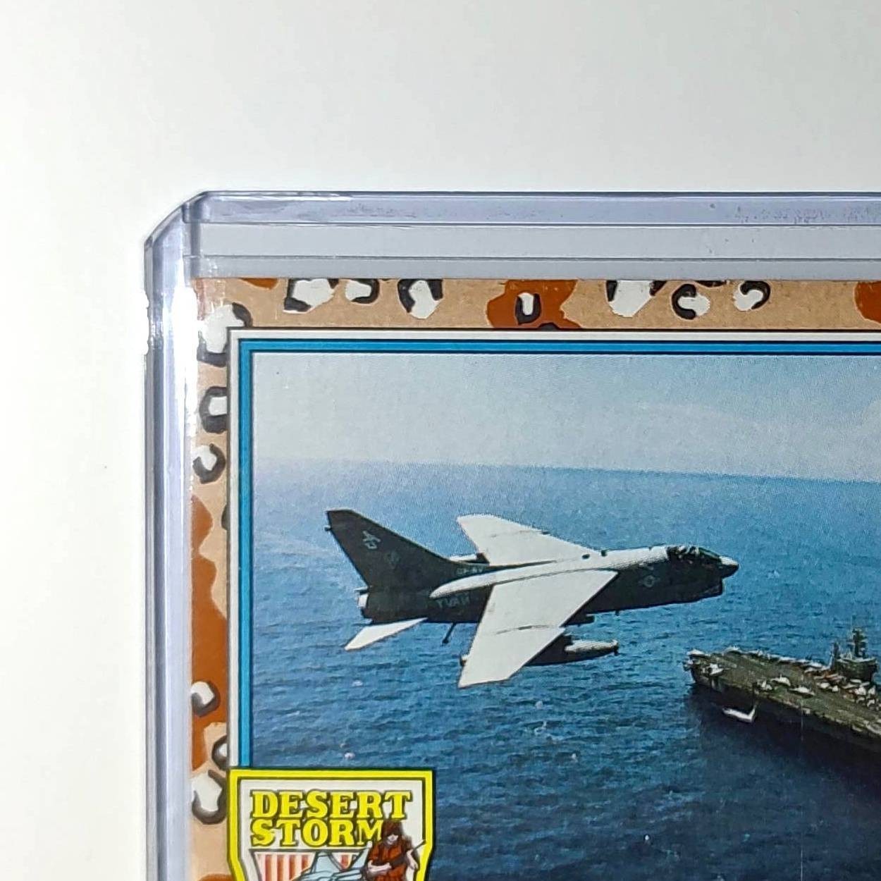 A-7 Corsair II 1991 Topps Desert Storm #112 Card