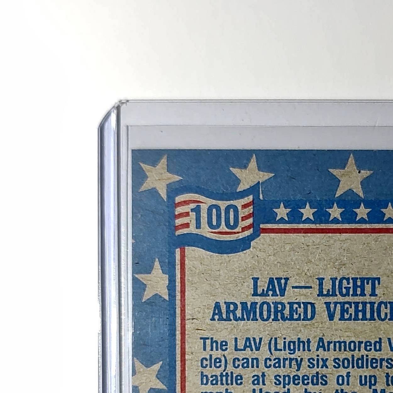 LAV – Light Armored Vehicle 1991 Topps Desert Storm #100 Card