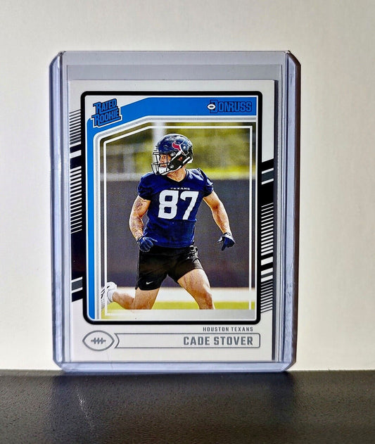 Cade Stover 2024 Panini Donruss NFL #304 Rated Rookie Card Houston Texans