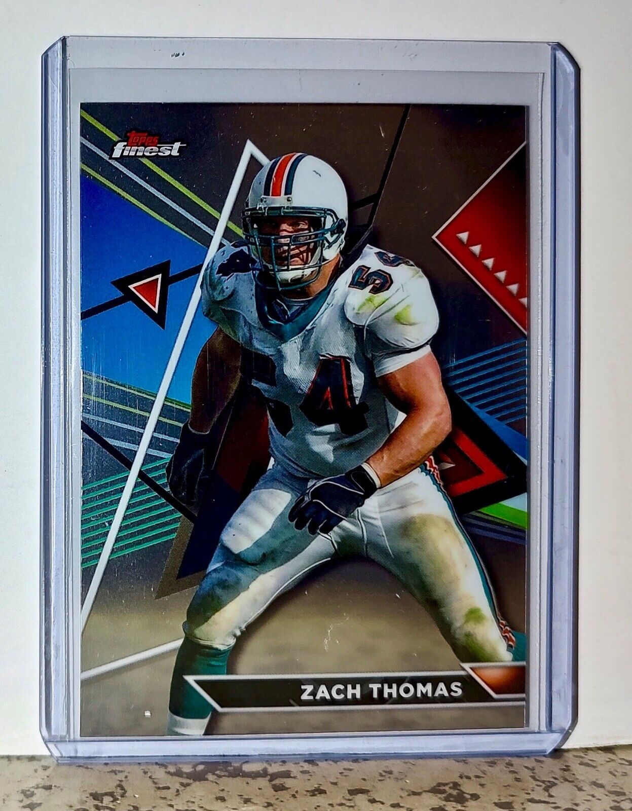 Zach Thomas 2023 Topps Finest NFL #209 Football Card Miami Dolphins