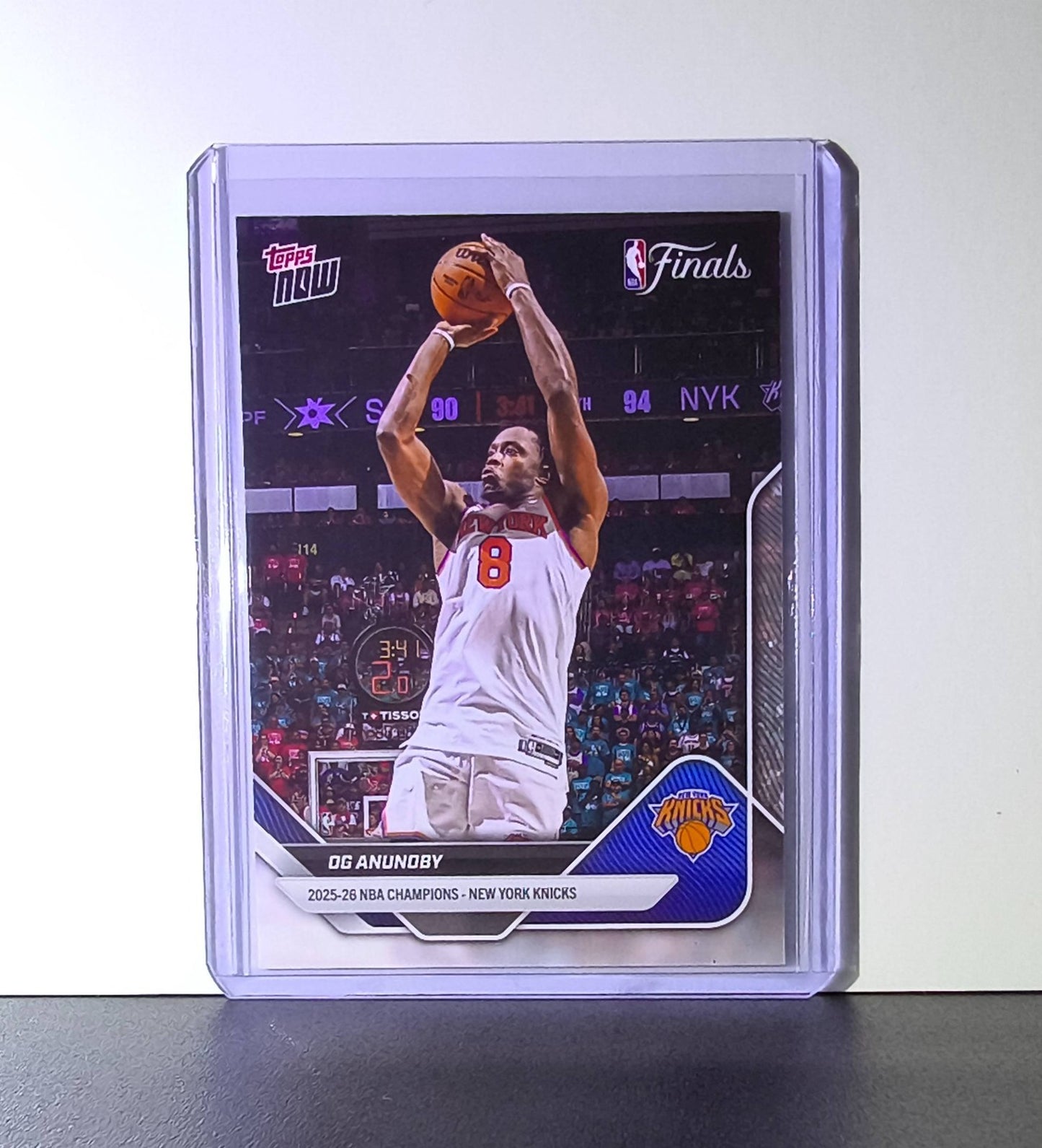 OG Anunoby 2026 Topps Now NBA Champions #C3 Card New York Knicks