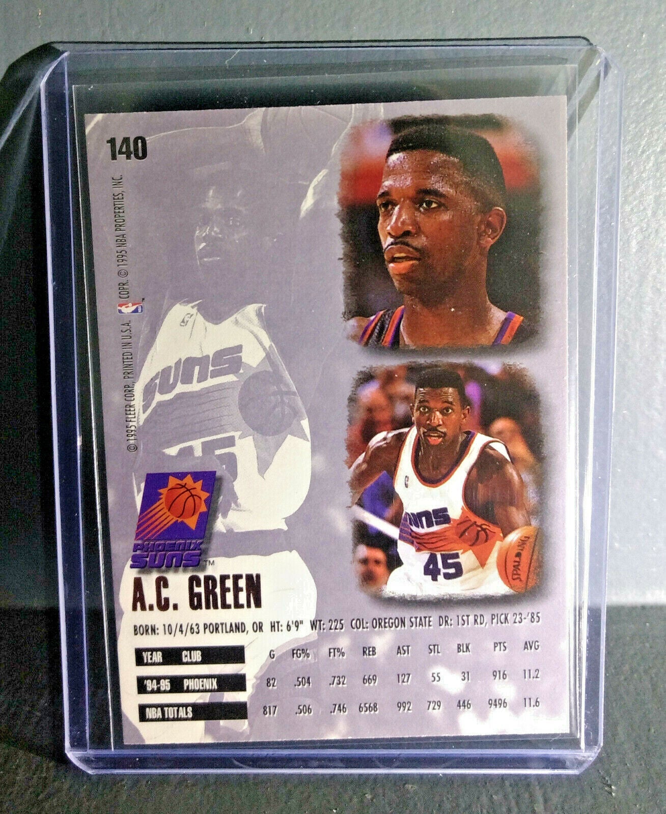 1995-96 A.C. Green Fleer Ultra #140 Basketball Card