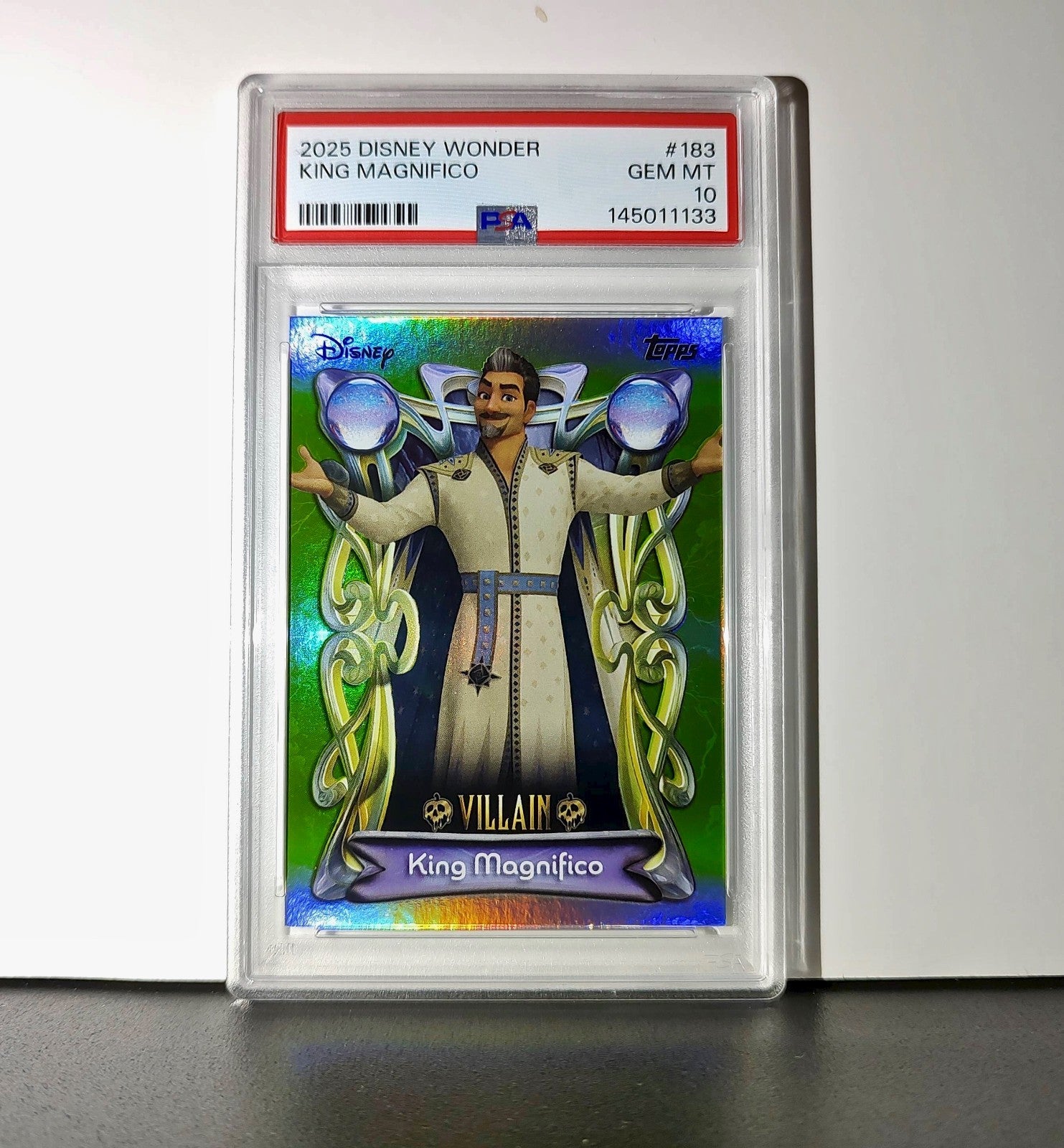 King Magnifico 2025 Topps Disney Wonder #183 Card Wish PSA 10