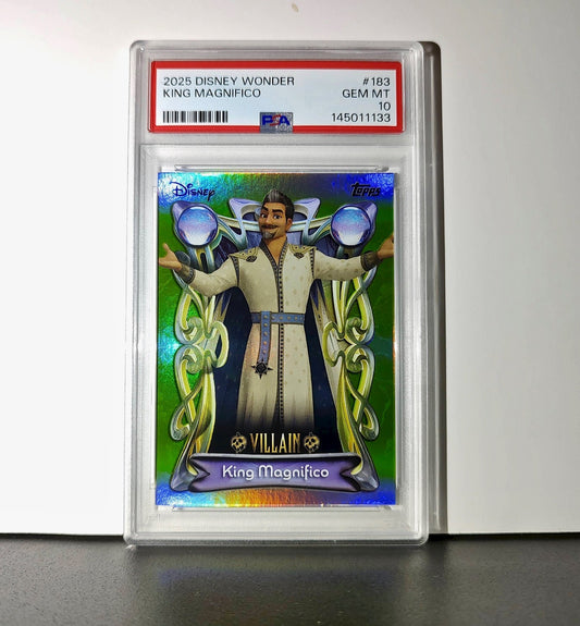 King Magnifico 2025 Topps Disney Wonder #183 Card Wish PSA 10