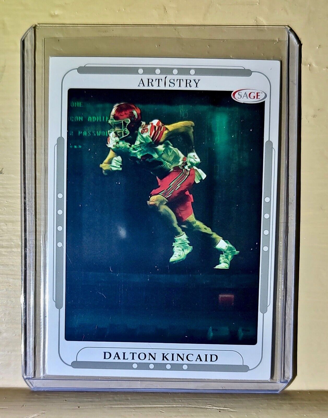 Dalton Kincaid 2023 SAGE NFL Artistry Football #39 Card