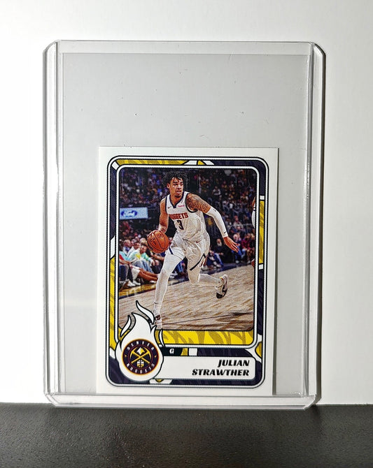 Julian Strawther 2024-25 Panini NBA #312 Sticker Card Denver Nuggets