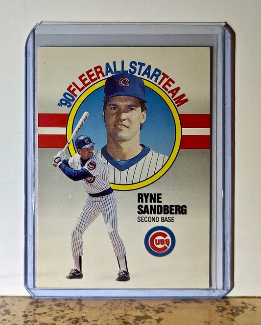 Ryne Sandberg 1990 Fleer All-Star Team MLB #9 Baseball Card Chicago Cubs