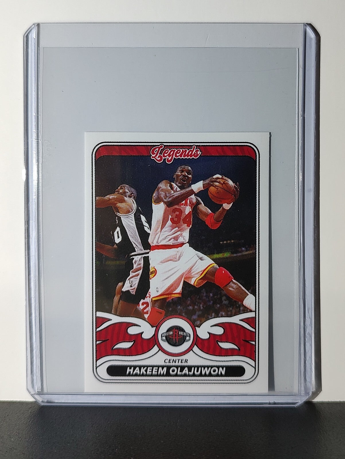 Hakeem Olajuwon Legends 2024-25 Panini NBA #494 Sticker Card Houston Rockets