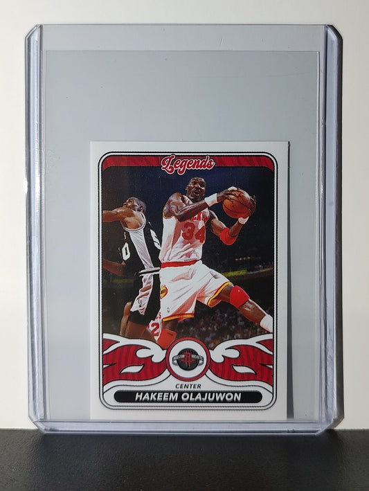 Hakeem Olajuwon Legends 2024-25 Panini NBA #494 Sticker Card Houston Rockets