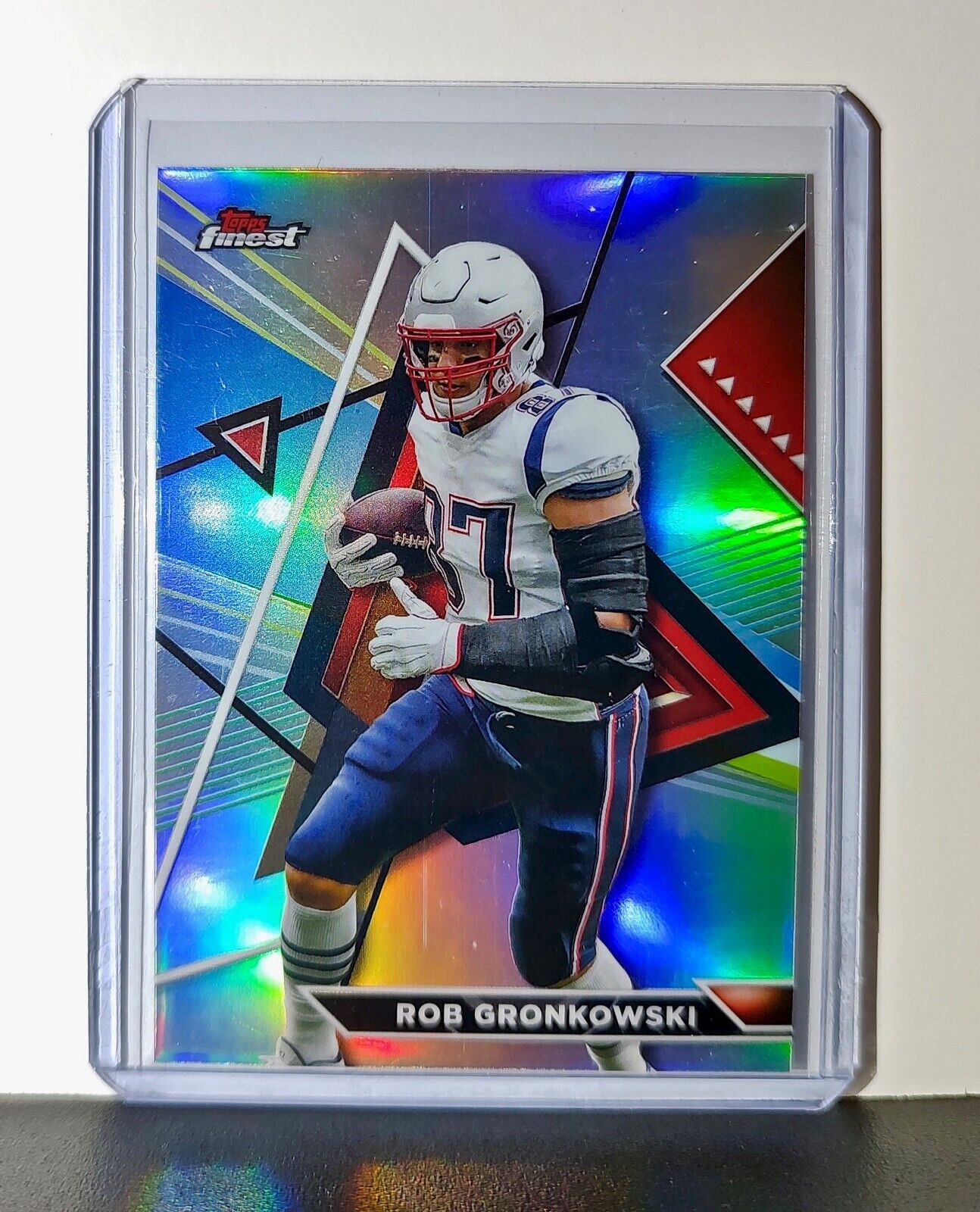 Rob Gronkowski 2023 Topps Finest Refractor NFL #213 Card Patriots