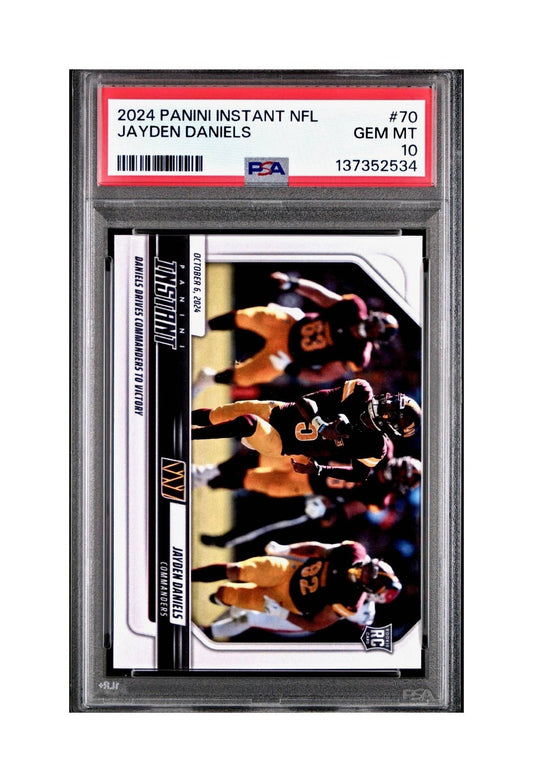 Jayden Daniels Rookie 2024 Panini Instant NFL #70 PSA 10 Gem Mint