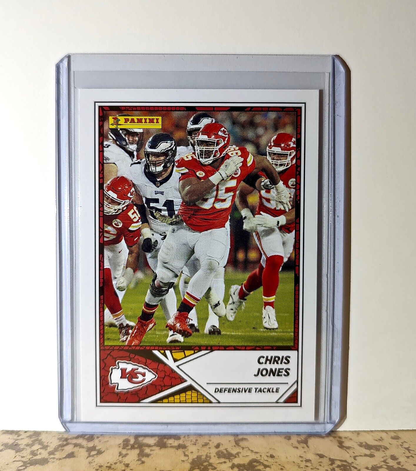 Chris Jones 2024 Panini NFL #39 Sticker Card Kansas City Chiefs