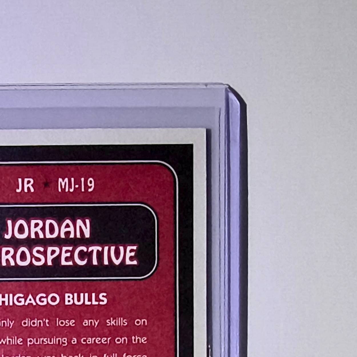 Michael Jordan 2008-09 Fleer Jordan Retrospective #MJ-19 Card Chicago Bulls